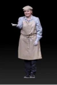 Resin 1:43 The Honest Welcome Lady Figure Diorama Miniature Doll Scene Props Toy - Picture 1 of 1