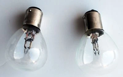 Ford Model A Headlight Bulbs NEW  6 Volt 2 pc #1188 - Image 1 of 4