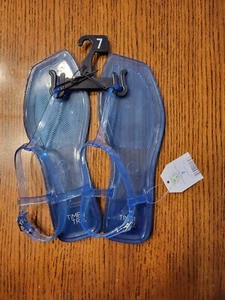 Time And Tru Jelly Damen-Flip-Flop-Schuhe mit Riemen Größe 7 blau Strandsandalen - Bild 1 von 4