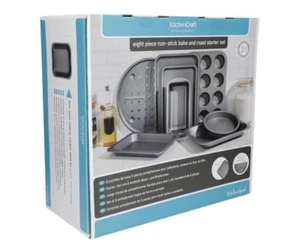 Kitchen Craft 8-Piece Non-Stick Roasting and Baking Set FREEZER DISHWASHER SAFE - Picture 1 of 11