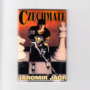 JAROMIR JAGR / TSCHECHMATE 2"" x 3"" POSTERMAGNET Costacos Stifte Pittsburgh NHL - Bild 1 von 5