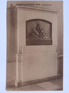 06D32 Antigua Tarjeta Postal CPA Postal- Bélgica-Staatsnormaalschool-Caballero - Imagen 1 de 2