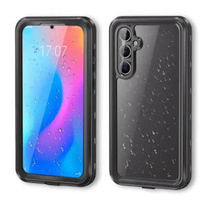 Waterproof Case for Samsung Galaxy A55, Heavy Duty Shockproof Protector Black - Picture 1 of 5