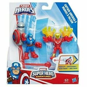 Hasbro Playskool Heroes Marvel Super Hero Captain America and Marvel's Falcon