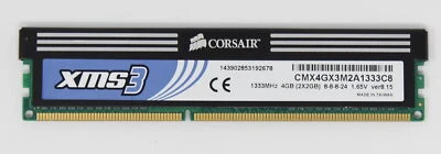 Corsair XMS3 2 GB (1x2GB) CMX4GX3M2A1333C8 PC3-10600 (DDR3-1333) RAM (#17374) - Bild 1 von 2
