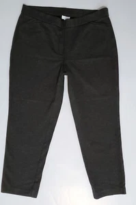 J Jill Pants Ponte Slim Leg Sz XL Petite Dark Heather Gray Heavy Knit Pull On - Picture 1 of 8
