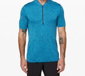 LULULEMON Metal Vent Surge SS Half Zip Men's Size S True Navy/Blue NEW w/Tag $88 - Picture 1 of 9