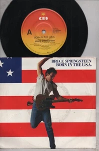 BRUCE SPRINGSTEEN Rare 1984 Aust Only 7" OOP Rock P/C Single "Born In The USA" - Picture 1 of 2