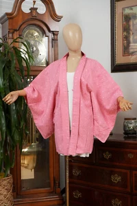 DEAR VANILLA JAPANESE KIMONO HAORI JACKET FOR WOMEN AUTHENTIC JAPAN MADE VINTAGE - Picture 1 of 7