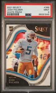 2021 Panini Select #366 Josh Palmer White Prizm PSA 9 - Picture 1 of 2