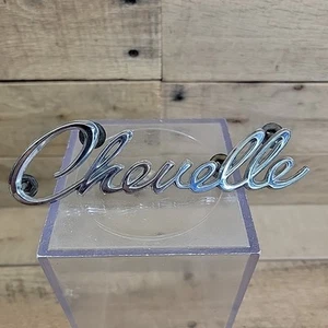 VTG 1968 1969 Chevrolet CHEVELLE Script OEM Emblem Metal Badge Chevy USA #2 - Bild 1 von 11