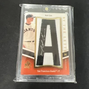 2009 Matt Cain Autograph Jersey Card 22/50 Letterman Upper deck - Picture 1 of 3