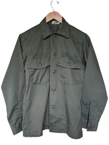 1970s US Army Vietnam Postwar OG-507 Utility MEDIUM Shirt Jacket SKU:D - Picture 1 of 3