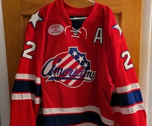 Rochester Americans AHL Game Used Jersey Autographed Phil Varone Size 54 CCM COA - Picture 1 of 8