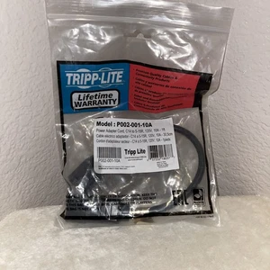 TRIPP LITE | P002-001-10A | POWER ADAPTER CORD | C14 to 5-15R | 1 Foot | 120V - Picture 1 of 2