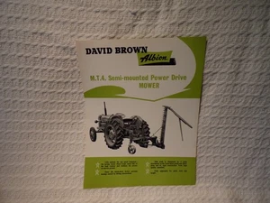 Vintage David Brown Albion Tractor MT4 Power Drive Mower Advert Brochure Leaflet - Bild 1 von 3