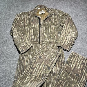 Vtg Walls Coveralls Mens Small Blizzard Pruf Realtree Camo Quilted Insulated USA - Picture 1 of 15