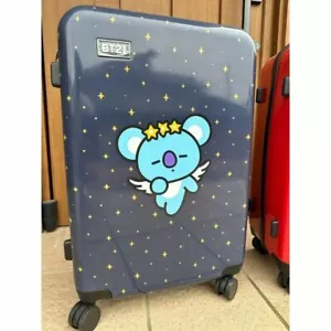 BTS BT21 LINE Friends Travel Bag Carry Case Suitcase 20 in KOYA With Hard Pouch - Picture 1 of 8