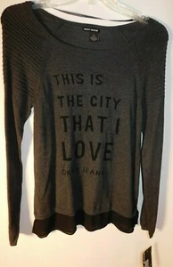 DKNY Jeans Damen Pullover Shirt Langarm leichter Sweater NEU 69,50 $ - Bild 1 von 9