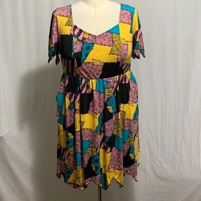 Torrid Dress Nightmare Christmas Sally Costume Cosplay Halloween Plus 2 18 20 - Image 1 of 4