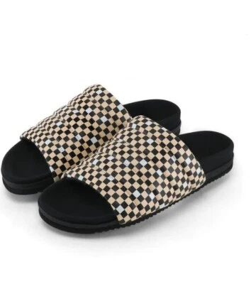 Nuevas sandalias ROAM x Free People Checker Pillar Puffy 8 negras tostadas Foto 1 de 4