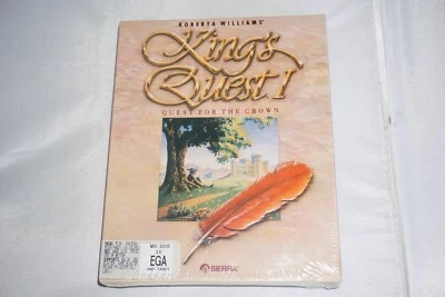 King's Quest I Quest for the Crown (MS DOS EGA PC 3.5" Disk) NEW Sealed Big Box - Image 1 of 4