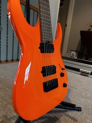 Jackson Pro Series Signature Misha Mansoor Juggernaut HT7 - Naranja Neón Foto 1 de 4