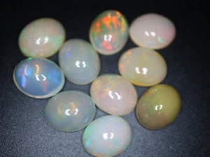 GOLDJUNGE69 GJ 10x ÄTH. OPAL CABOCHON 10x8mm ca 17,8ct EDELSTEIN SUPERFEUER - Bild 1 von 6