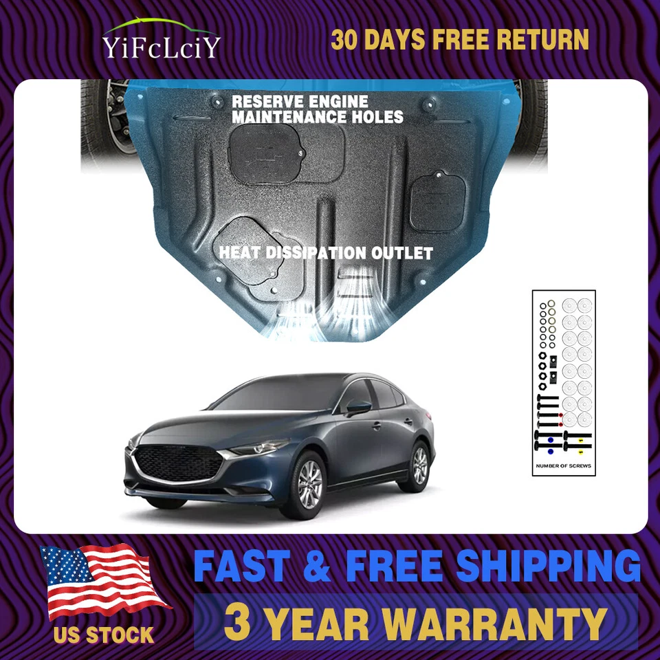 For Mazda3 2015-2017 Front Engine Splash Shield Engine Cover Case Guard Foto 1 de 4