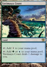 9th Edition Yavimaya Coast - Foil x1 Moderate Play, English Magic Mtg M:tG