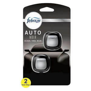 Ambientador Febreze AUTO clip de ventilación aroma negro 0,07 oz. Pack de 2 clips de ventilación para coche - Imagen 1 de 9