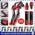 For Aprilia SHIVER 900 SHIVER 750 CNC Handle Grips Cap Brake Clutch Levers Sets
