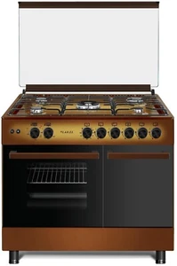 Cucina da 90x60 MARRONE Lar.El forno ELETTRICO con vano porta bombola 5 fuochi - Foto 1 di 4