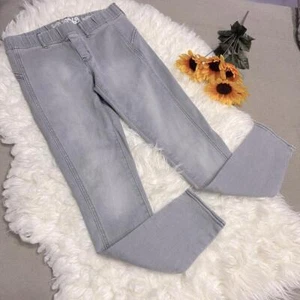 Gap Kids Legging Jeans Gray Elastic Waist Stretchy Girls Cute Pants Size 12 Slim - Picture 1 of 13