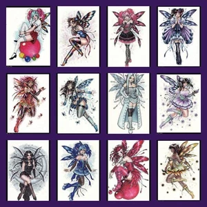 GLITTER SPARKLE FAIRY WATERPROOF TEMPORARY TATTOO FOR WOMEN GIRLS BODY STICKER - Picture 1 of 22