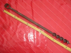 27er Holzbohrer Schlangenbohrer Handbohrer Loch bohren Handwerkzeug vintage tool - Bild 1 von 5