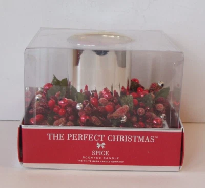 White Barn Candle Co. Christmas Spice Scented Candle w/Wreath and  Original Box - Image 1 of 4