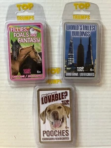 TOPPS TRUMPS CARDS SET OF 3 - ONLY $17.99 WITH FREE SHIPPING - Picture 1 of 2