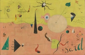 JOAN MIRO Surrealism Art Poster or Canvas Print "The Hunter (Catalan Landscape)" - Picture 1 of 1