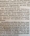 1863 CIVIL WAR newspaper ULYSSES S GRANT PROMOTED General of ALL WESTERN ARMIES