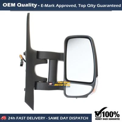 Fits Renault Master 2011 - 2024 Wing Mirror Electric Unit (Long Arm) Right Side - Image 1 of 4