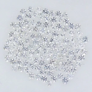 Runder Diamantschliff natürlicher weißer Saphir Ceylon Set 116 Stck. 4,05 kt 1,8 mm Edelstein - Bild 1 von 14