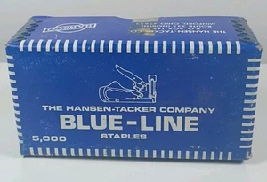 Vintage Hansen Blue-Line No. 35 5/16" Tack Point Heftklammern 5000 Stck. - Bild 1 von 5