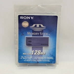 Genuine Sony 128MB excellent Memory Stick Card MSA-128A NON-PRO NON-MagicGate - Picture 1 of 3