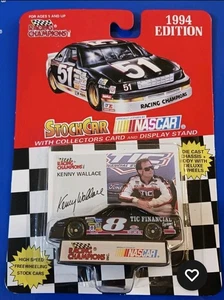 Kenny Wallace NASCAR 1994 Racing Champions, TIC Financial #8, black. Wallace - Picture 1 of 2