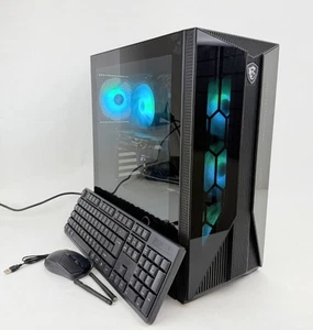 MSI Aegis ZS 5DQ-274US Gaming Ryzen 7 5700G 16GB 2TB HDD + 500GB SSD RX6600 W11H - Picture 1 of 7