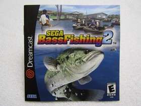 Authentic Instruction Manual Sega Bass Fishing 2 for Sega Dreamcast