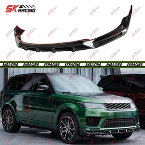 Carbon Fiber Front Bumper Lip Diffuser Fits Land Rover Range Rover Sport 2018-22 - Picture 1 of 18