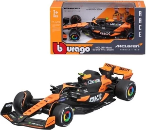 Bburago 1:43 McLaren Team MCL38 #4 Lando Norris 2024 Miami Grand Prix 38214 F1 - Imagen 1 de 1