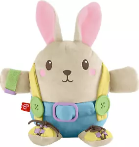 "Bunny Plush Educational Toy for Toddlers – Learn to Dress with Fun Activities" - Picture 1 of 6